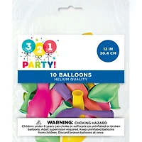 12" Latex Neon Balloons, Assorted, 10 Count, Neon