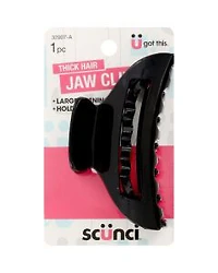 Scunci Thick Hair Jaw Clip, 9 cm, Assorted