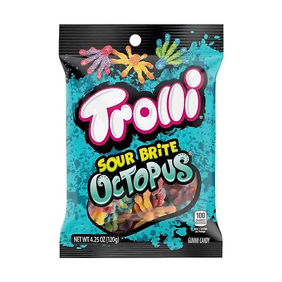 Trolli Sour Brite Crawlers Octopus, 3 oz