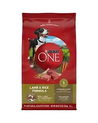 Purina ONE SmartBlend Natural Lamb & Rice Formula Dry Dog Food, 3 lb Bag