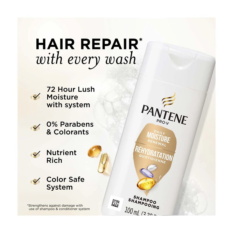 Pantene Pro-V Daily Moisture Renewal Shampoo, 3.38 fl oz