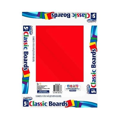 ArtSkills 11" X 14" Poster Board, School and Project Supplies, 5 Classic Colors