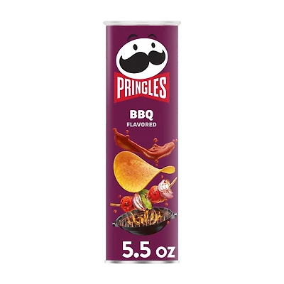 Pringles Potato Crisps Chips, BBQ, 5.5 oz