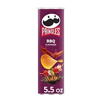 Pringles Potato Crisps Chips, BBQ, 5.5 oz