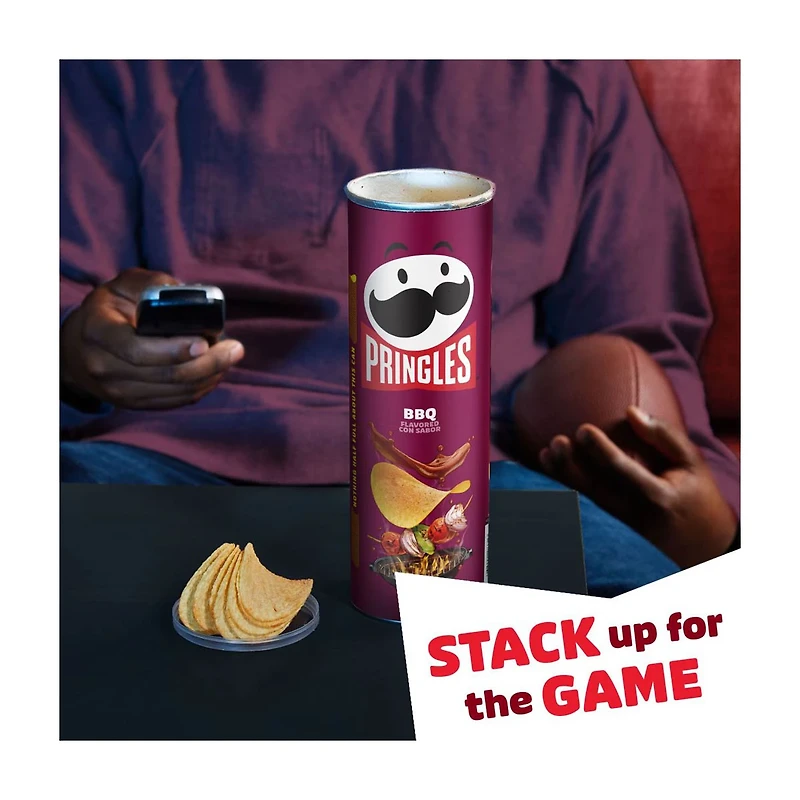 Pringles Potato Crisps Chips, BBQ, 5.5 oz