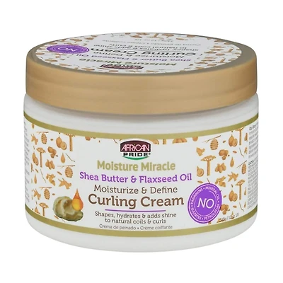 African Pride Moisture Miracle Shea Butter & Flaxseed Oil Curling Cream