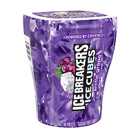 Ice Breakers Ice Cubes Arctic Grape Sugar Free Chewing Gums, 40 ct
