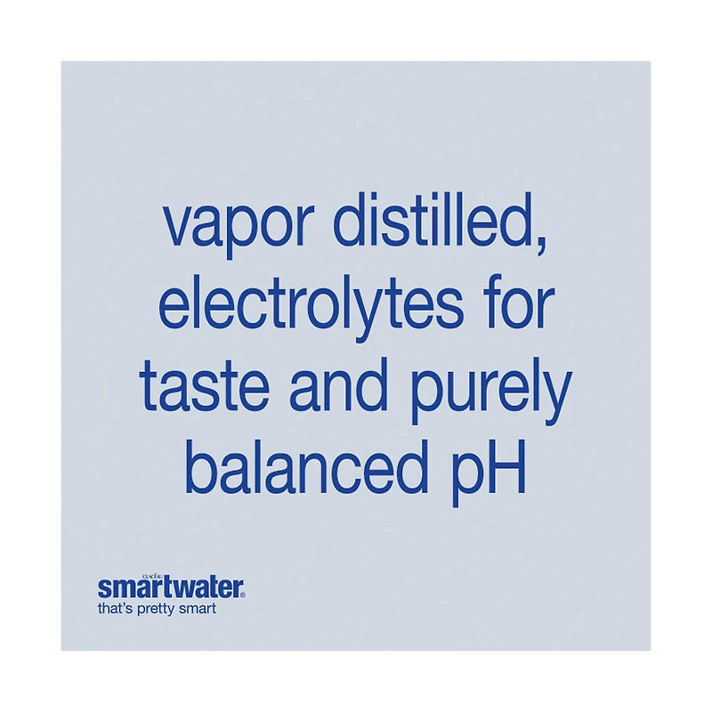 SmartWater Vapor Distilled Premium Water Bottle, 20 fl oz