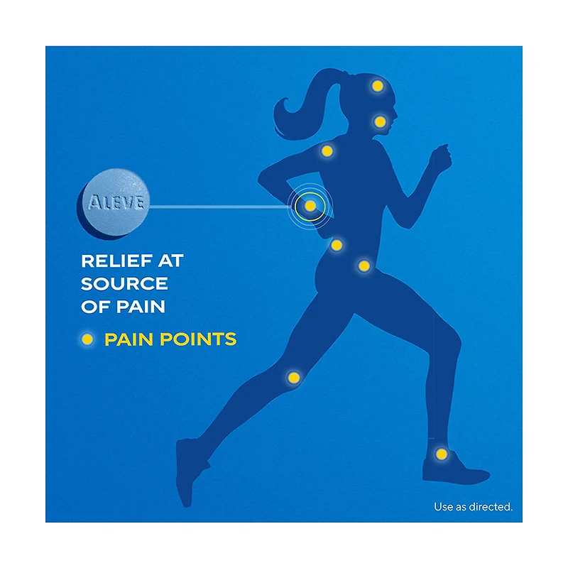 Aleve Pain Reliever and Fever Reducer 220mg Tablets, 10 ct