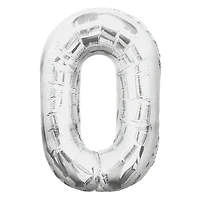 34" Giant Foil Silver Number Balloon