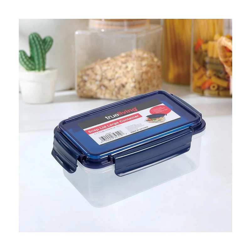 True Living Snap Lid Large Food Storage Container