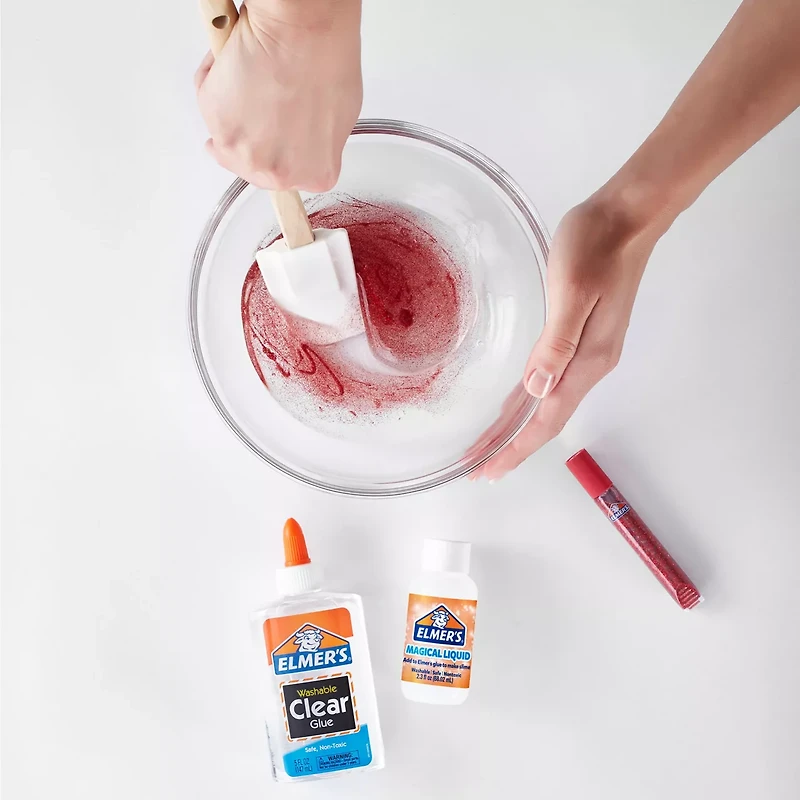 Elmer's Liquid School Glue, Clear Glue, Washable, Great for Making Slime, 5 Ounces