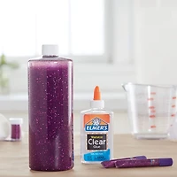Elmer's Liquid School Glue, Clear Glue, Washable, Great for Making Slime, 5 Ounces