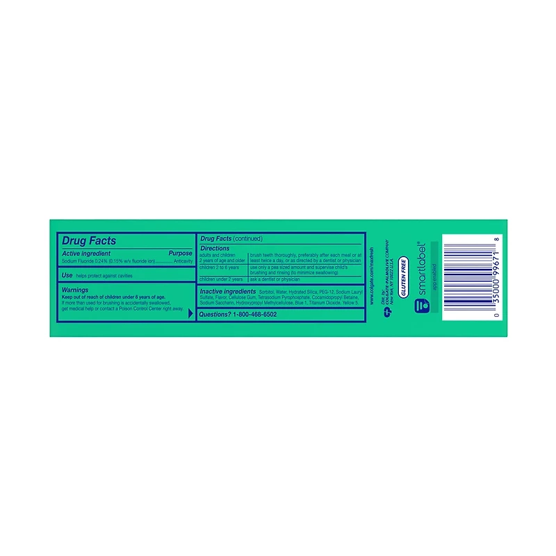 Colgate Max Fresh Whitening Toothpaste with Mini Breath Strips - Clean Mint, 6.3