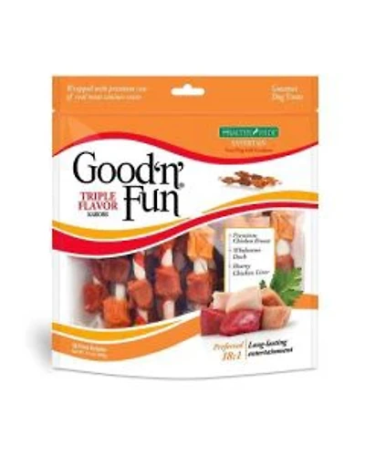 Good 'n' Fun Triple Flavor Kabobs for Dogs, 12 oz