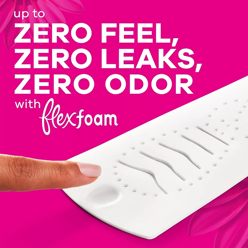 Always Radiant with FlexFoam Pads for Women, Size 2, Heavy Pad with Wings, Scented, 26 Count