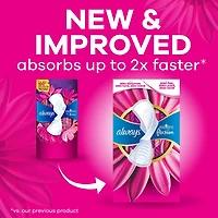 Always Radiant with FlexFoam Pads for Women, Size 2, Heavy Pad with Wings, Scented, 26 Count