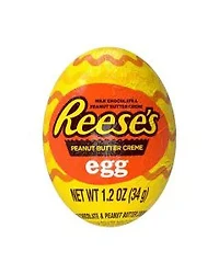 REESE'S Milk Chocolate Peanut Butter Creme, Easter Candy Egg, 1.2 oz