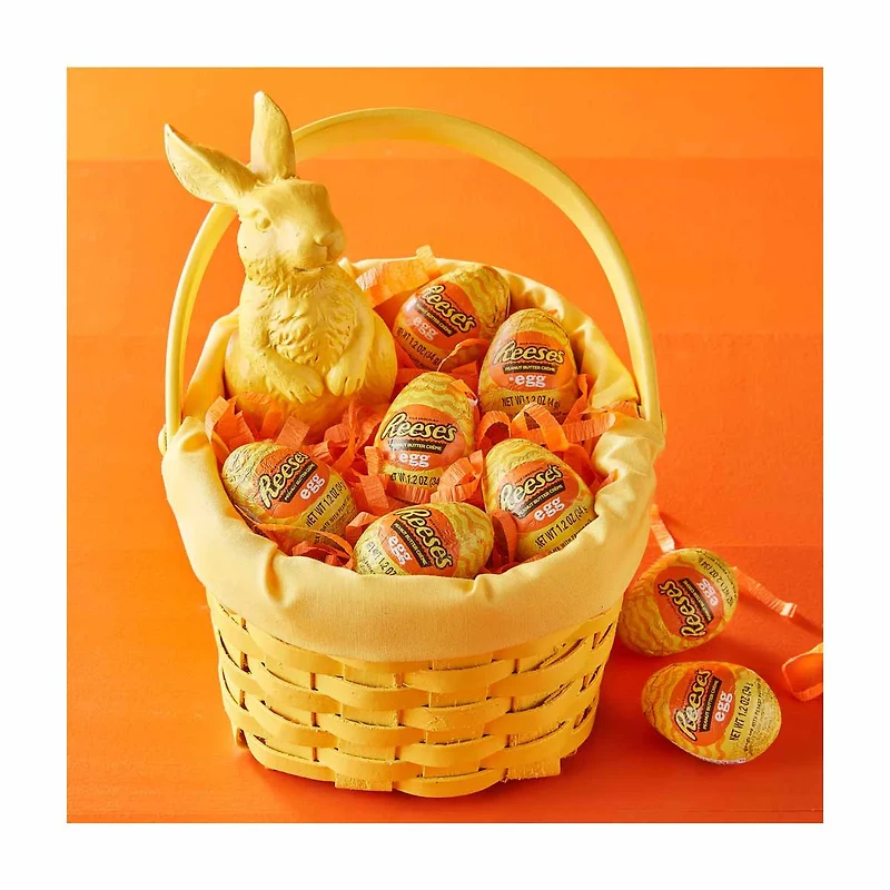 REESE'S Milk Chocolate Peanut Butter Creme, Easter Candy Egg, 1.2 oz