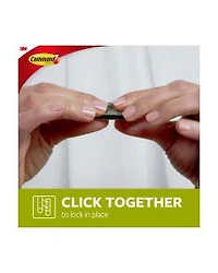 Command Large Picture Hanging Strips, Black, 4 Sets of Strips/Pack