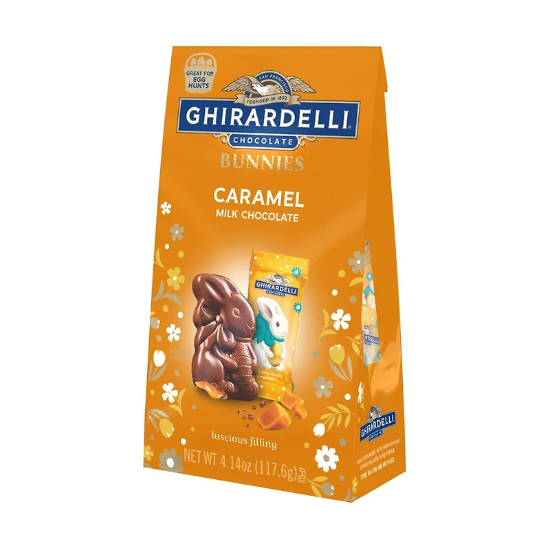 Ghirardelli Milk Chocolate Caramel Bunnies Bag, 4.14 oz