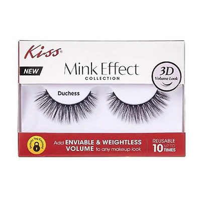 Kiss Mink Effect Collection Eyelashes, Duchess