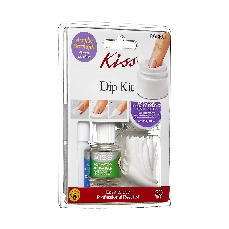 Kiss Acrylic Dip Nail Kit with 20 Tips