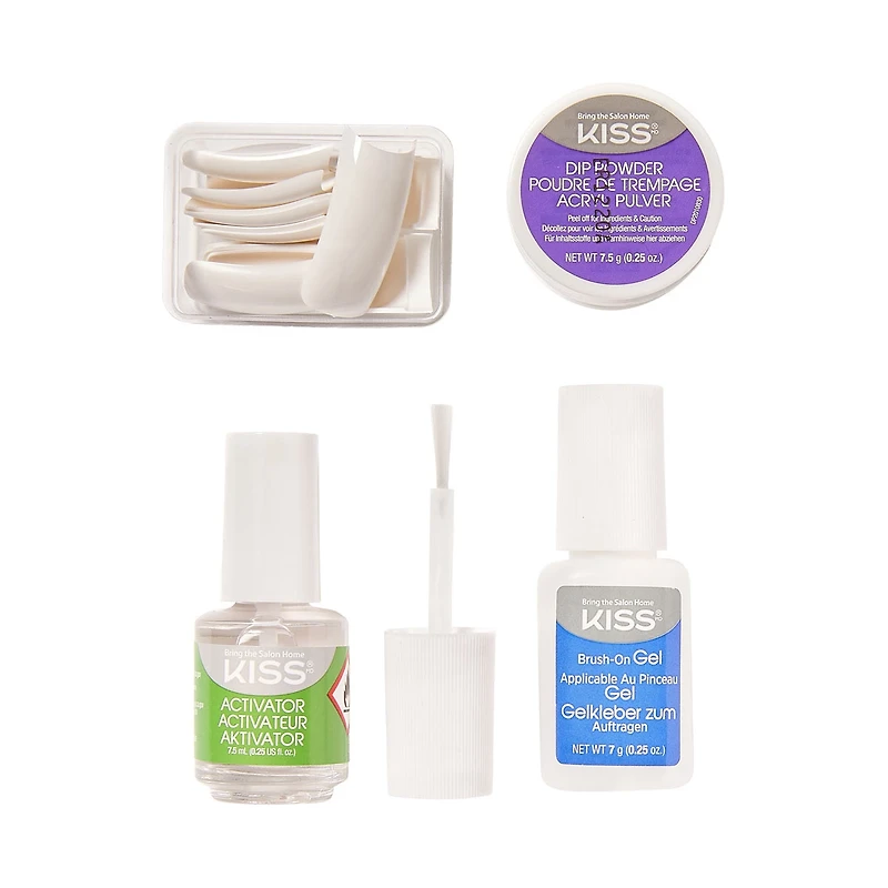Kiss Acrylic Dip Nail Kit with 20 Tips