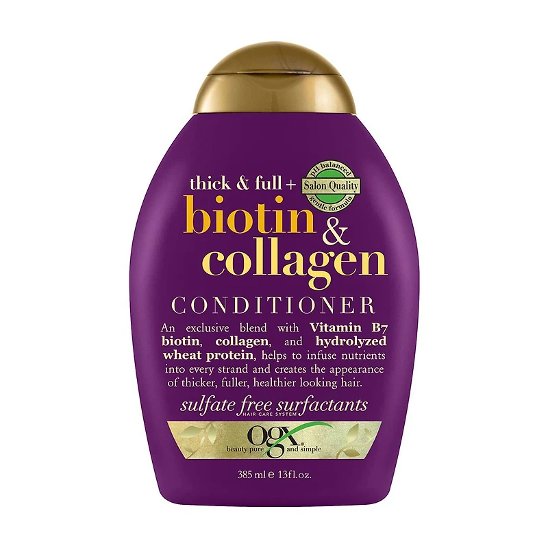 OGX Thick & Full + Biotin & Collagen Volumizing Conditioner, 13 fl oz