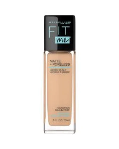 Maybelline Fit Me Matte + Poreless Liquid Foundation Makeup, Warm Nude