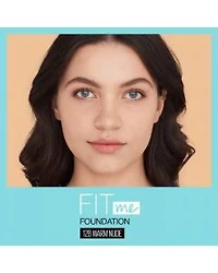 Maybelline Fit Me Matte + Poreless Liquid Foundation Makeup, Warm Nude