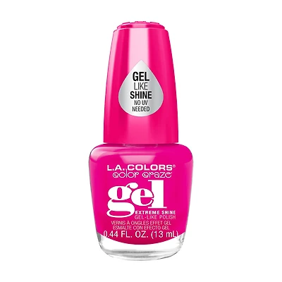 L.A. Colors Color Craze Gel-Like Nail Polish, Flashy, 0.44 fl oz
