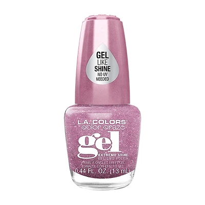 L.A. Colors Color Craze Gel-Like Nail Polish, Princess, 0.44 fl oz