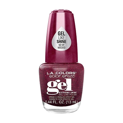 L.A. Colors Color Craze Gel-Like Nail Polish, Ravish, 0.44 fl oz
