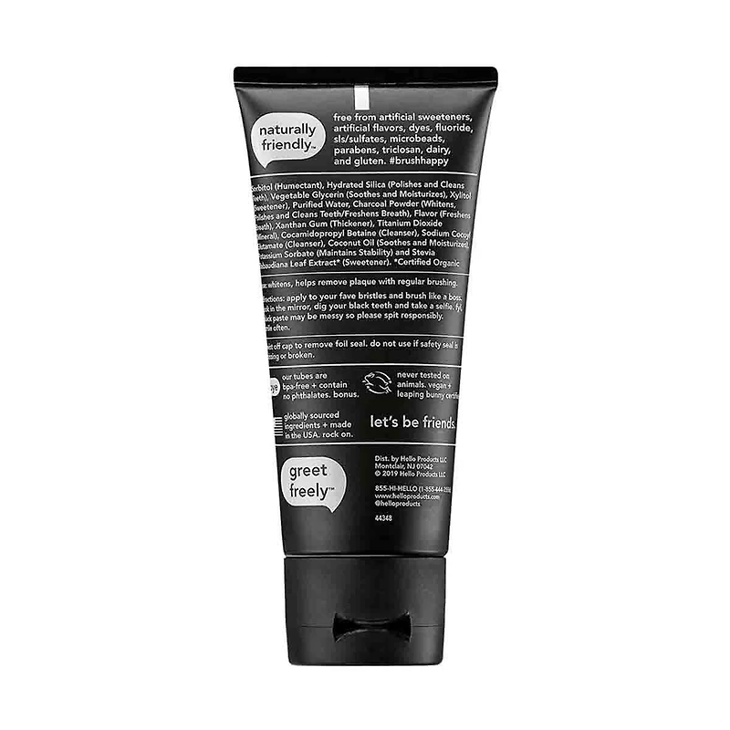 Hello Activated Charcoal Toothpaste, 4 oz