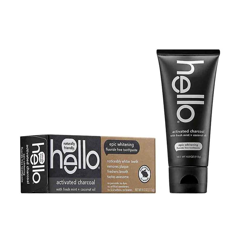 Hello Activated Charcoal Toothpaste, 4 oz