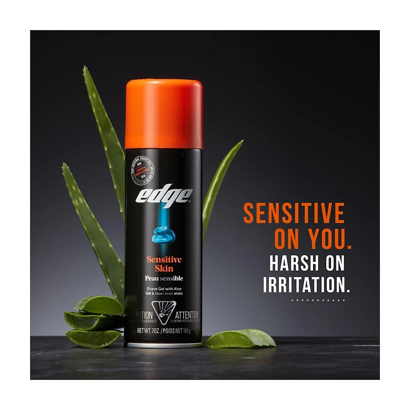 Edge Sensitive Skin Shave Gel For Men - Travel Size 2.75 oz