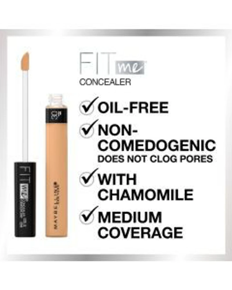 Maybelline Fit Me Liquid Concealer Makeup, Natural Coverage, Oil-Free, Light