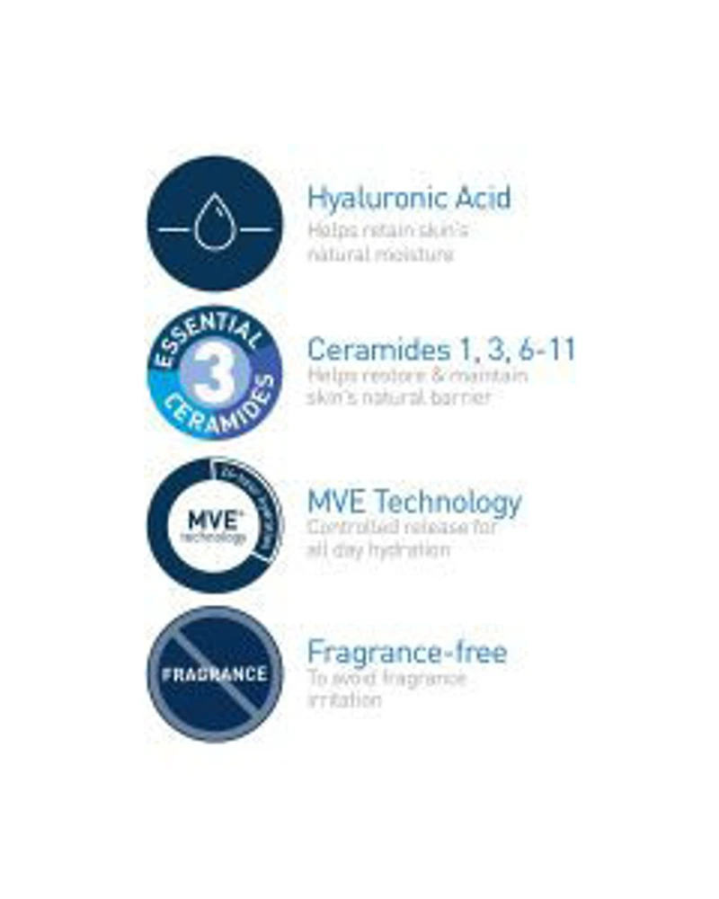 CeraVe Daily Moisturizing Cream with Hyaluronic Acid, 5 fl oz