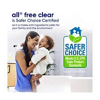 all Liquid Laundry Detergent, Free Clear, 30 Fluid Ounces, 24 Loads