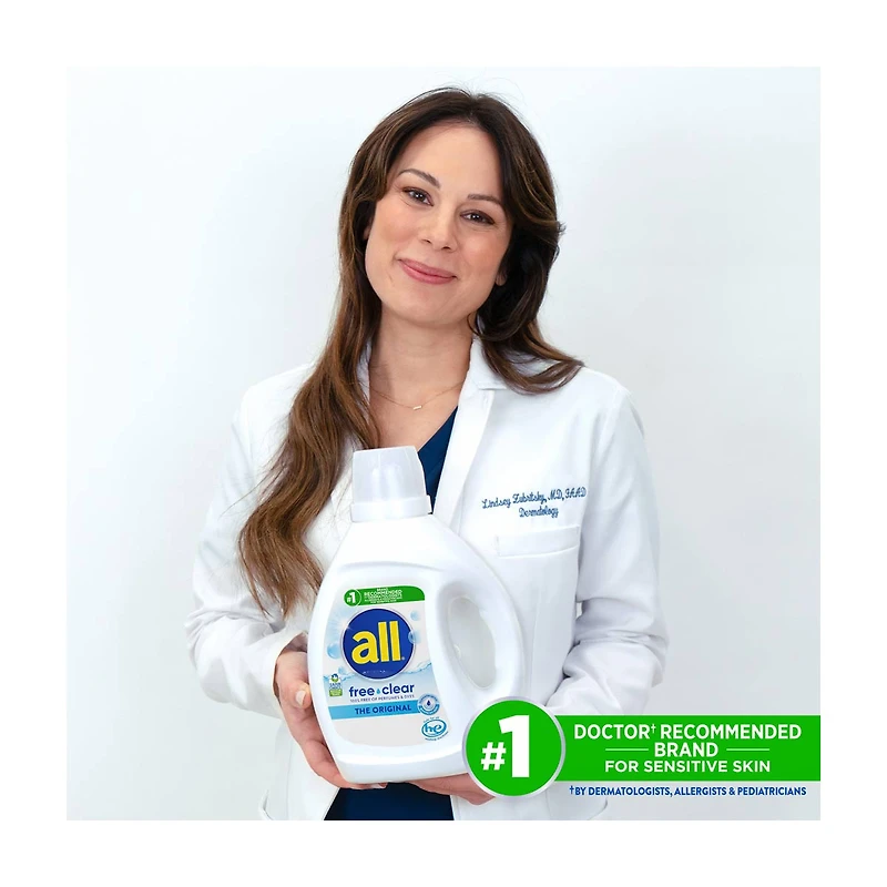 all Liquid Laundry Detergent, Free Clear, 30 Fluid Ounces, 24 Loads