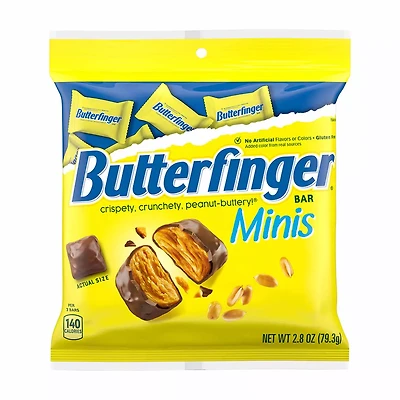 Butterfinger Minis Chocolate Candy Bars, 2.8 oz.