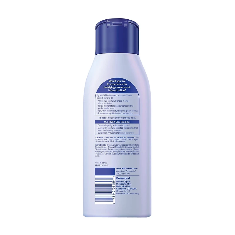 NIVEA® Vanilla & Almond Oil Infused Body Lotion