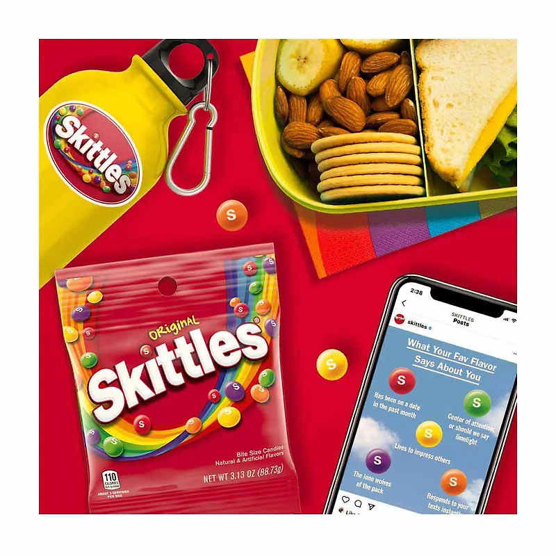 Skittles Original Candy, 3.13 oz.
