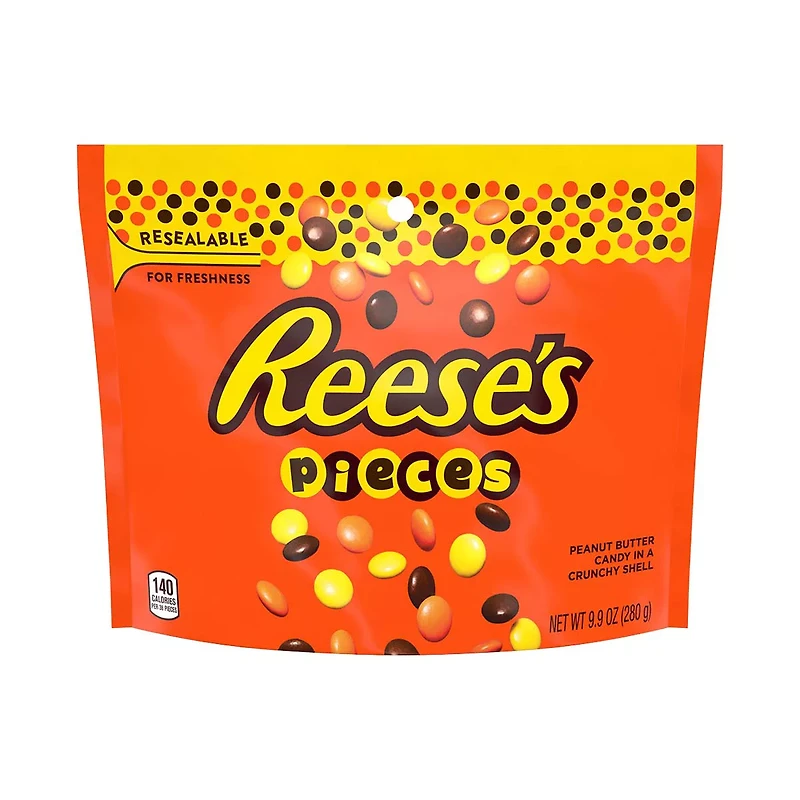 Reese's Pieces Peanut Butter Candy Pouch, 9.9 oz.