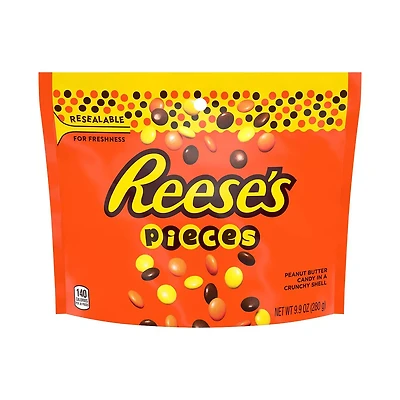 Reese's Pieces Peanut Butter Candy Pouch, 9.9 oz.