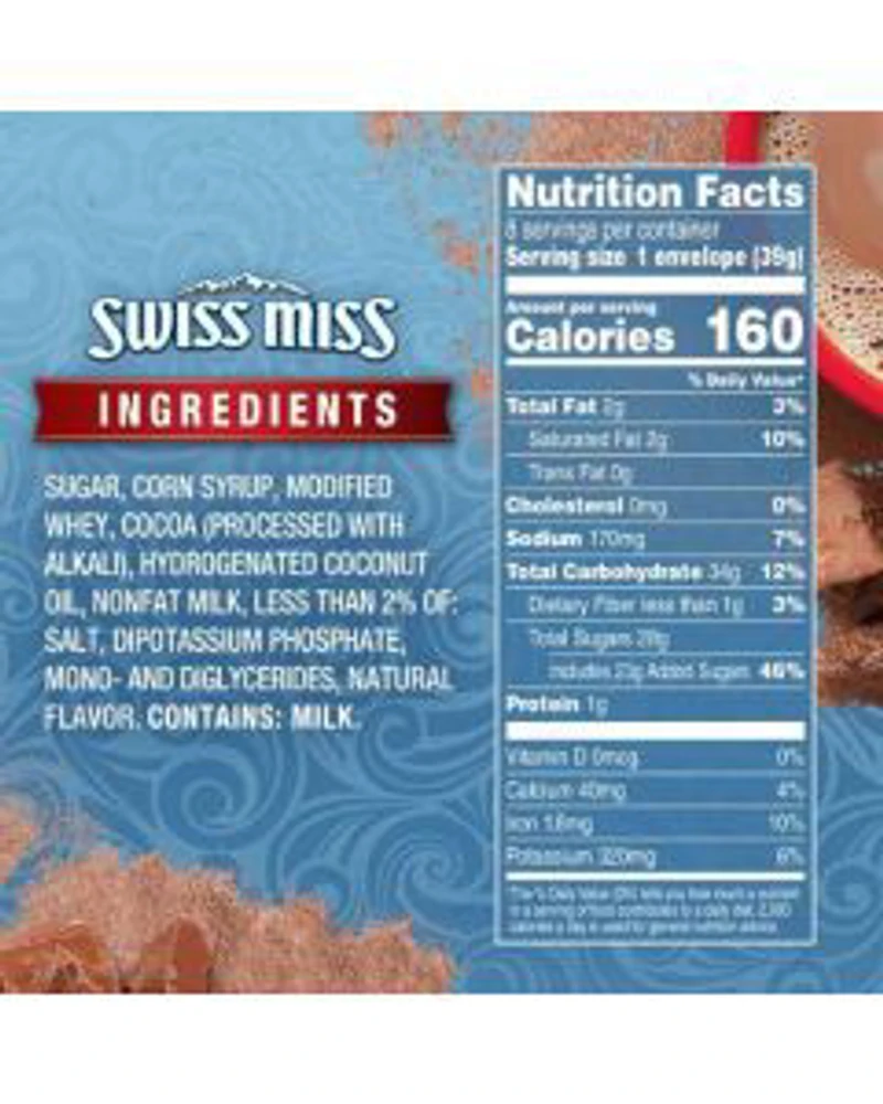 Swiss Miss Milk Chocolate Flavor Hot Cocoa Mix, 8 Envelopes