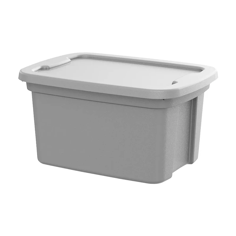 5 Gallon Gray Storage Tote with Lid, 1 Count