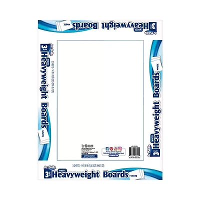 ArtSkills 14" x 18" Heavyweight White Poster Board, 3 Pack