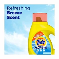 Tide Simply Clean & Fresh Liquid Laundry Detergent, Refreshing Breeze, 22 loads, 31 oz
